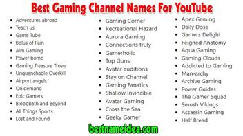 14  Gaming Channel Name Ideas 2019 Good  Channel Name Ideas  For Gamers 
