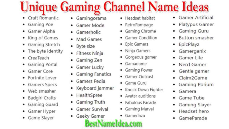 201-best-cool-and-unique-gaming-channel-name-ideas