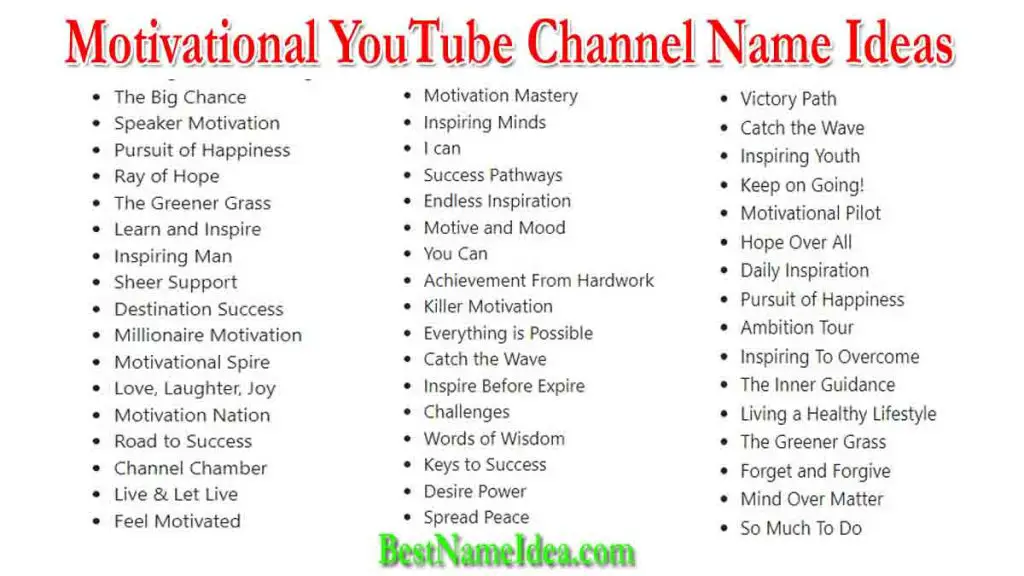 Best YouTube Channel Name Ideas  Usernames to Avoid