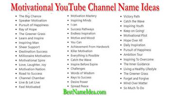 300 Catchy and Creative  Channel Name Ideas‍ (Updated for