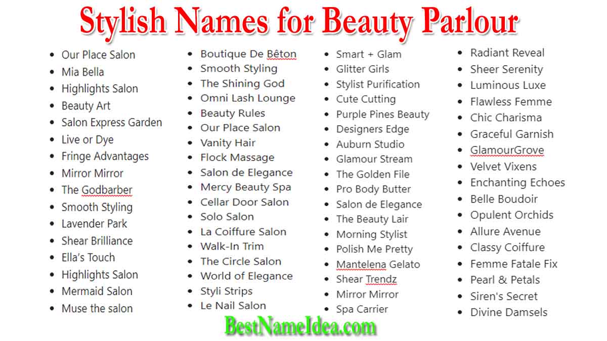 400-creative-stylish-names-for-beauty-parlour-you-can-use